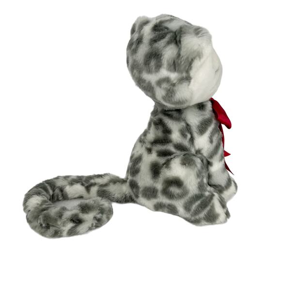 Gymboree Snow Leopard Kitty Cat Gray White Plush Toy Stuffed 8" Rare - Picture 6 of 12